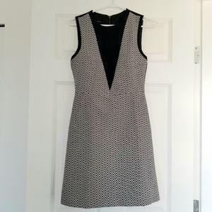 Judith & Charles Mini Black & Ivory Dress, Size 2